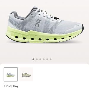 On CloudGo running shoes in Frost-Hay size 9.5 EU 41